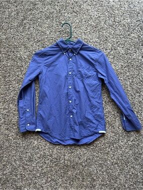 J.Crew Kids Crewcuts Boys size 10 Gingham Cotton Button Down